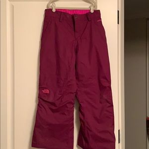 Girls Northface Ski/snow pants